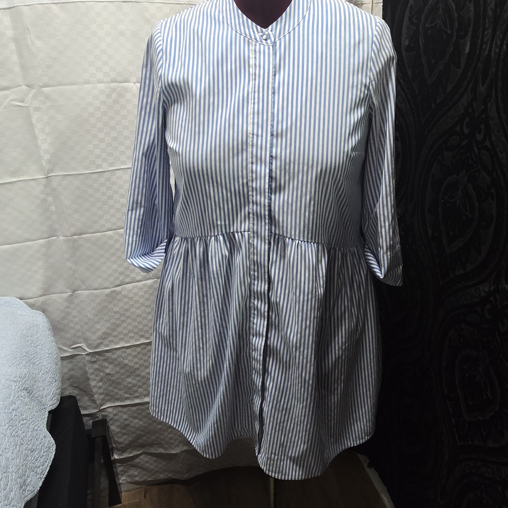 Tuckernuck Blue and White Striped Dress
